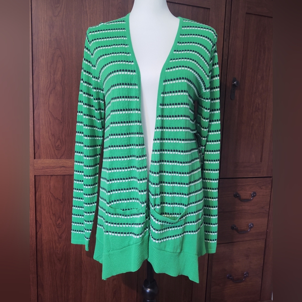 NWT Kim Rogers Club Verde E-Drift Away Cardigan Sz M